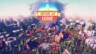 Promotional image for Before we Leave a cozy city builder from Team17 and Balancing Monkey